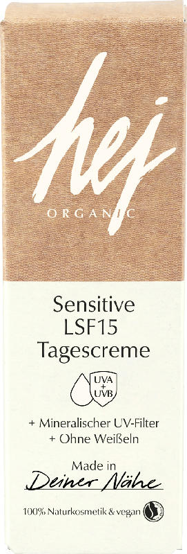 hej organic Tagescreme Sensitive LSF 15