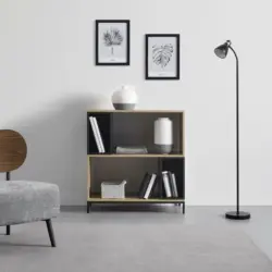 Regal 'Megy', schwarz/braun