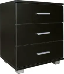 Nachtkästchen 'WL5.150' , schwarz