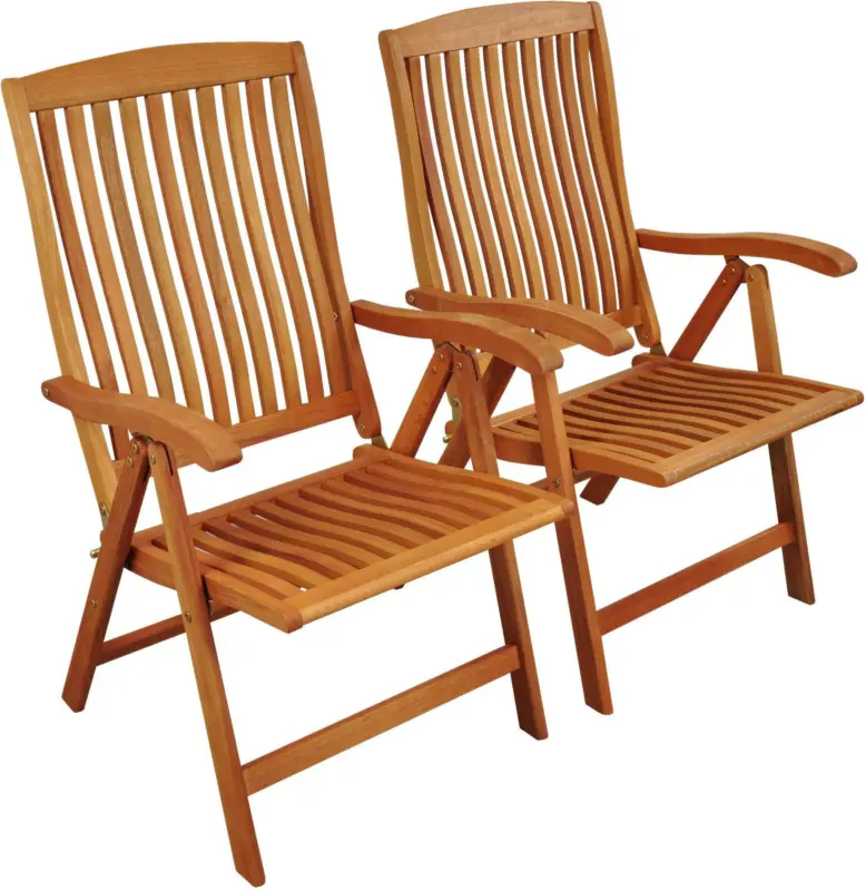 Gartensessel-Set 'Sun Flair' aus Eukalyptus, braun