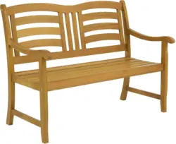 Gartenbank 'Montana' aus Eukalyptus, hellbraun