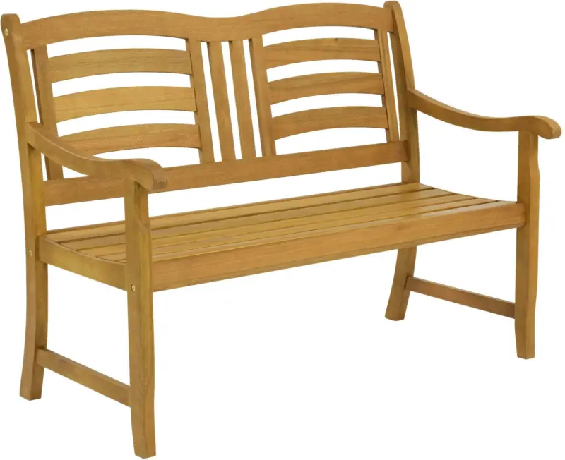 Gartenbank 'Montana' aus Eukalyptus, hellbraun