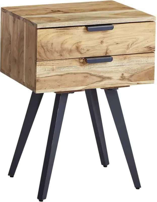 Nachtkästchen 'Wohnling', akaziefarben