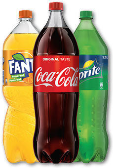 COCA COLA, FANTA, SPRITE 2,25L