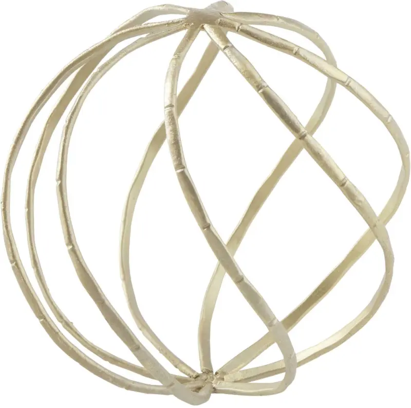 Dekokugel Goldie aus Metall in Gold