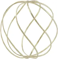 Dekokugel Goldie aus Metall in Gold