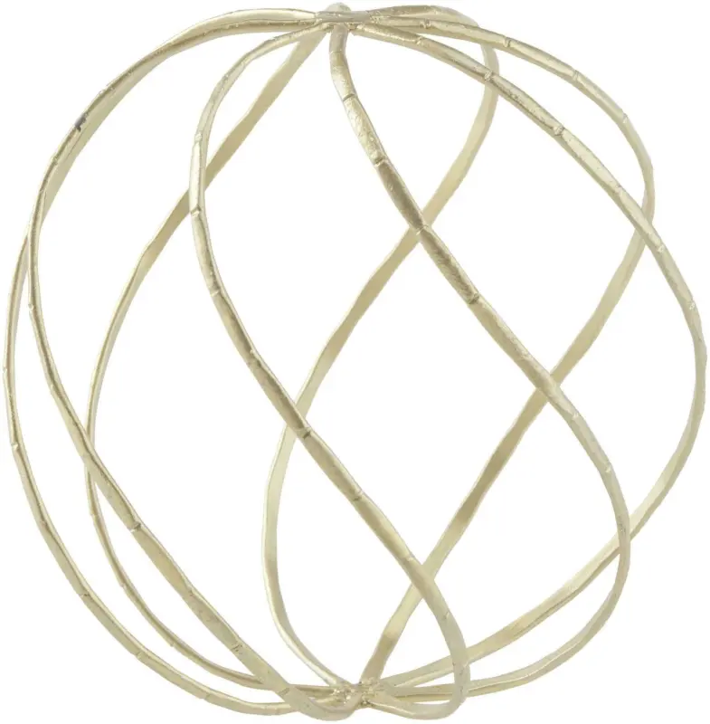 Dekokugel Goldie aus Metall in Gold