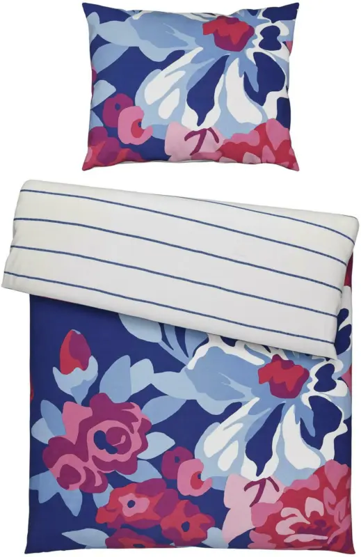 Bettwäsche Blumendesign s'Oliver 140x200 + 70x90 cm