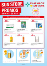 Pharmacie Sun Store Offres Sunstore - bis 22.08.2021