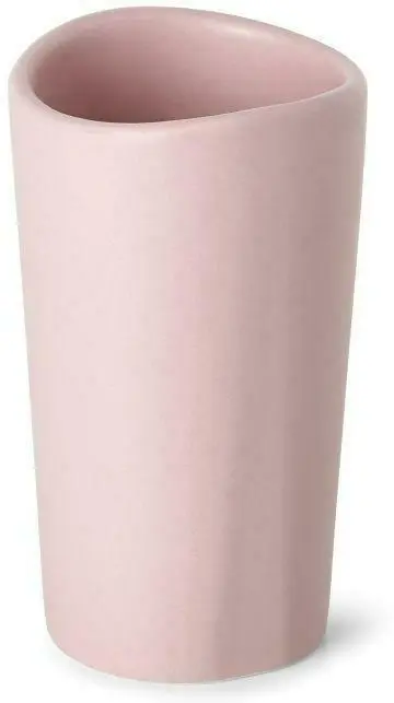 Zahnputzbecher Melrina aus Keramik in Rosa