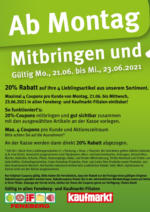 Feneberg Feneberg: Mitbringen und 20% sparen! - bis 23.06.2021