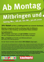 Feneberg Feneberg: Mitbringen und 20% sparen! - bis 30.06.2021