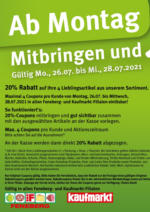 Feneberg Feneberg: Mitbringen und 20% sparen! - bis 28.07.2021