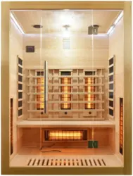 Infrarotkabine aus Holz ca. 150x200x120cm