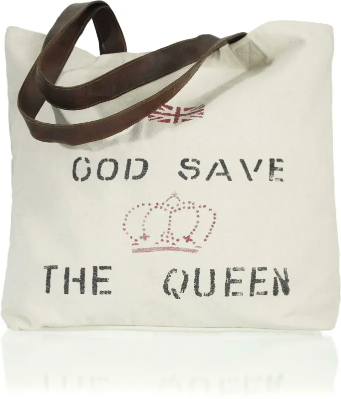 Handtasche in Beige 'Queen' ca.50x40cm