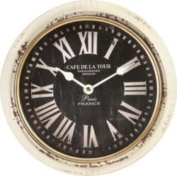Uhr in Schwarz ca.Ø 24,5cm
