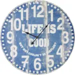 mömax Dornbirn - Ihr Trendmöbelhaus in Dornbirn Uhr Good Life in Blau/ Weiss ca.Ø58cm