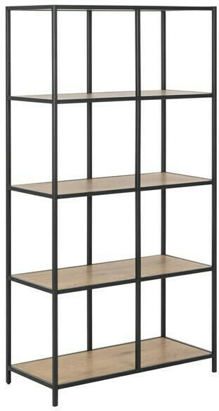 Bücherregal Auroa Eiche Schwarz