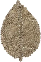 Dekotablett Leaf in Naturfarben