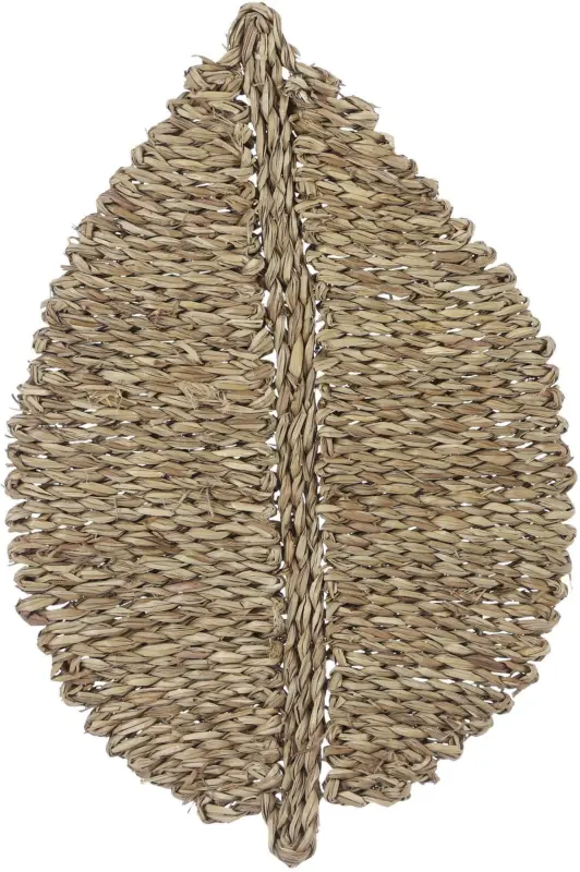 Dekotablett Leaf in Naturfarben