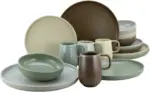mömax Kombiservice Uno Natural aus Steinzeug, 16-teilig