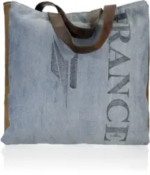 Handtasche in Blau 'France' ca.40x46cm