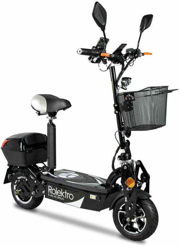 E-Scooter „E-Joy 45“ Schwarz, 48 V-20 AH Akku, 1000 W