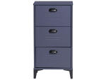 Commode STREET 3 tiroirs bleu foncé