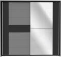Armoire DOLCE BLACK 2 portes coulissantes chêne
