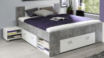 Bett JELA 140x200cm Dekor weiss