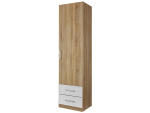 Armoire ALBERO 1 porte battante 2 tiroirs sonoma