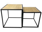 Set tables basses NAYMAN noir
