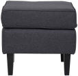 Pouf YANIS 50x50x44cm tessuto grigio scuro