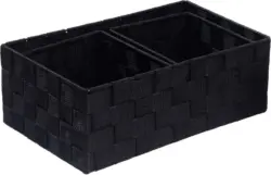 Korbset Elly in Schwarz, 3-teilig