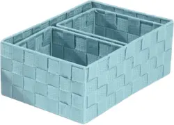 Korbset Elly in Türkis, 3-teilig