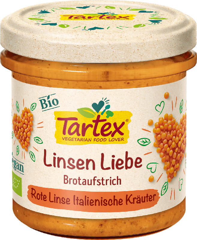 Tartex Aufstrich, rote Linse & italienische Kräuter