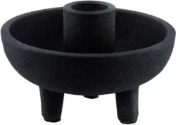 Kerzenhalter Manu in Schwarz Ø ca. 10cm