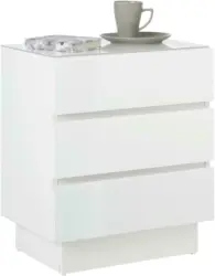 Nachtkästchen in Weiß