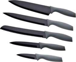 Messerset Smart in Grau/Schwarz,5-teilig