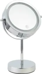 Leuchtenspiegel Mirri in Chromfarben