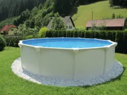 Schwimmbecken Steely Supreme Ø 360 cm