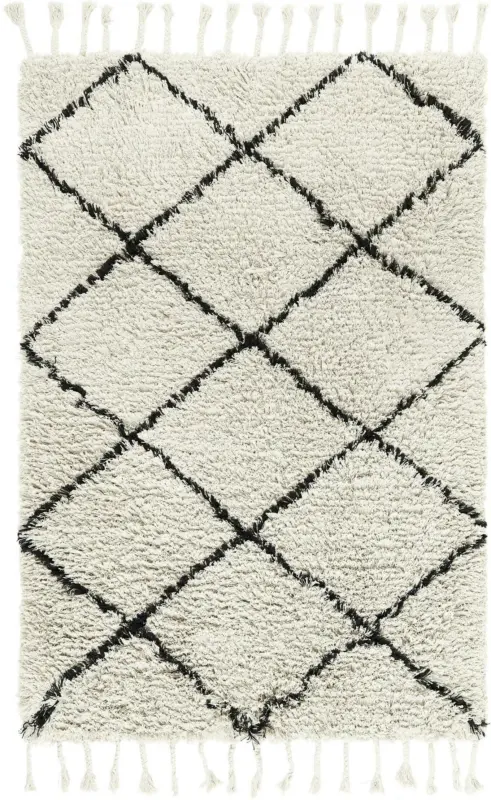 Teppich Rimini in Schwarz/Weiß ca. 120x170cm