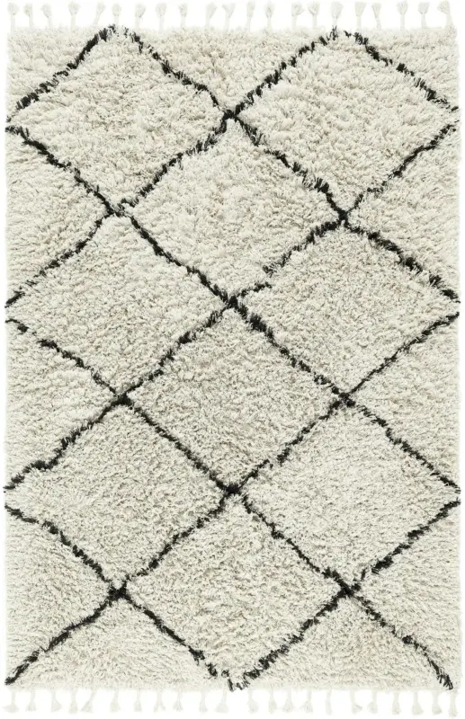 Teppich Rimini in Creme/Schwarz ca.160x230cm