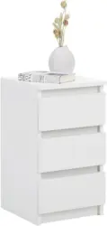 Nachtkästchen in Weiß