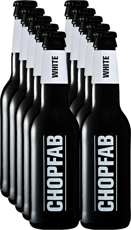 Chopfab Bier White, 10 x 33 cl