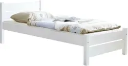 Bett 'Bora', aus Kiefer, weiß