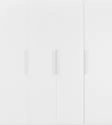 Drehtürenschrank in Weiß