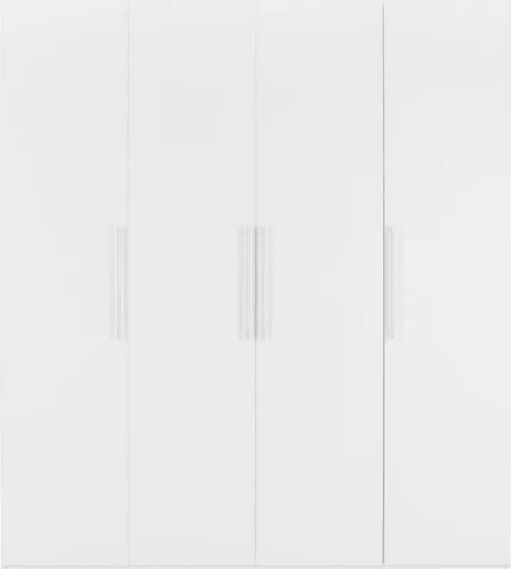 Drehtürenschrank in Weiß