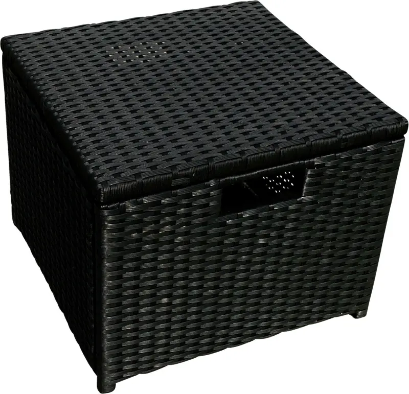 Gartenhocker 'Faro' schwarz