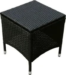 Gartenhocker 'Valencia' schwarz